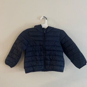 Kids Navy Blue Puffer Jacket